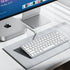 OMOTON Wired Keyboard for Mac with Dual Interface, Comfortable Typing Angle & Stable Connection, Compatible with MacBook, iMac, Mac Mini, PC-White...